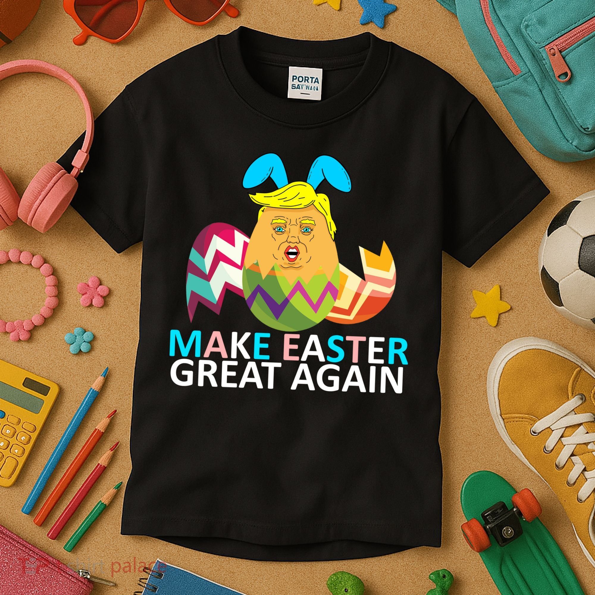 Donald Trump Egg Make Easter Great Again Kids T-Shirt