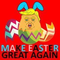 Donald Trump Egg Make Easter Great Again Santa Hat thumb 1