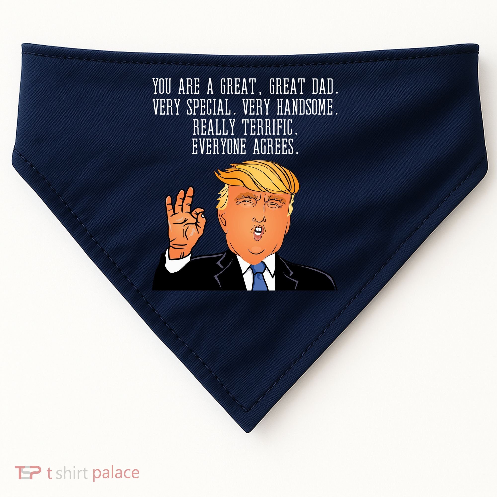 Donald Trump Father s Day USA-Made Doggie Bandana