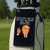 Donald Trump Father s Day Golf Towel thumb 2