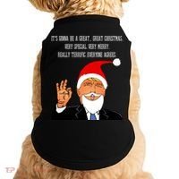 Donald Trump It's Gonna Be A Great Christmas Doggie Tank thumb 0