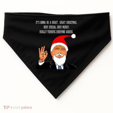 Donald Trump It's Gonna Be A Great Christmas USA-Made Doggie Bandana