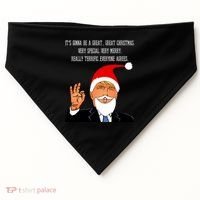 Donald Trump It's Gonna Be A Great Christmas USA-Made Doggie Bandana thumb 0