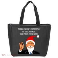Donald Trump It's Gonna Be A Great Christmas Tote Bag thumb 0