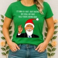 Donald Trump It's Gonna Be A Great Christmas Women's T-Shirt thumb 2