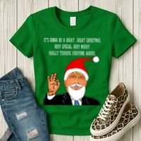 Donald Trump It's Gonna Be A Great Christmas Women's T-Shirt thumb 3