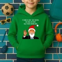 Donald Trump It's Gonna Be A Great Christmas Kids Hoodie thumb 2
