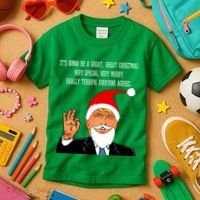 Donald Trump It's Gonna Be A Great Christmas Kids T-Shirt thumb 3
