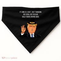 Donald Trump It's Gonna Be A Great Thanksgiving USA-Made Doggie Bandana thumb 0