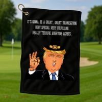 Donald Trump It's Gonna Be A Great Thanksgiving Golf Towel thumb 1