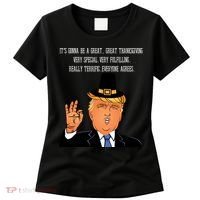 Donald Trump It's Gonna Be A Great Thanksgiving Women's T-Shirt thumb 0