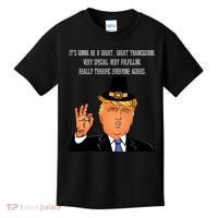 Donald Trump It's Gonna Be A Great Thanksgiving Kids T-Shirt thumb 0
