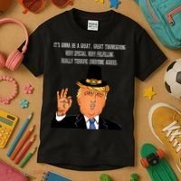 Donald Trump It's Gonna Be A Great Thanksgiving Kids T-Shirt thumb 3