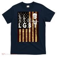 Donald Trump LGBT Liberity Guns Beer Trump USA Flag T-Shirt thumb 0