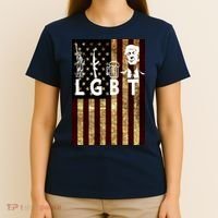 Donald Trump LGBT Liberity Guns Beer Trump USA Flag T-Shirt thumb 4
