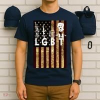 Donald Trump LGBT Liberity Guns Beer Trump USA Flag T-Shirt thumb 6
