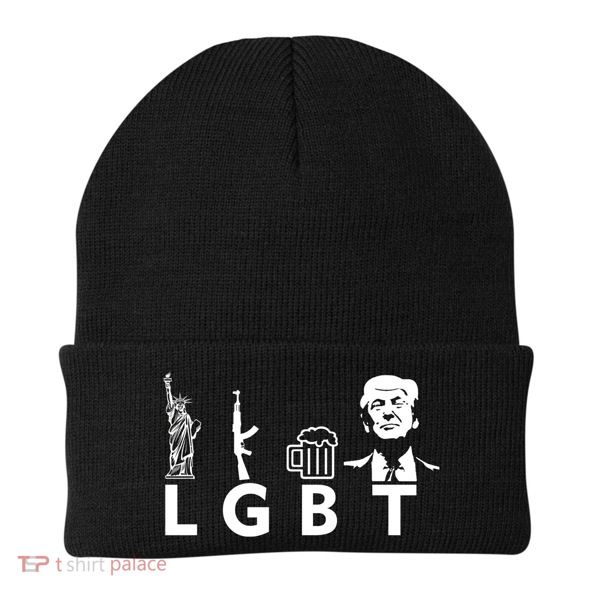 Donald Trump LGBT Liberty Guns Beer Trump Beanie