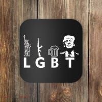 Donald Trump LGBT Liberty Guns Beer Trump Coaster thumb 0