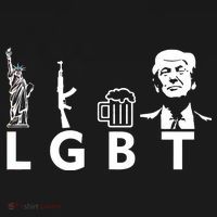 Donald Trump LGBT Liberty Guns Beer Trump Coaster thumb 2