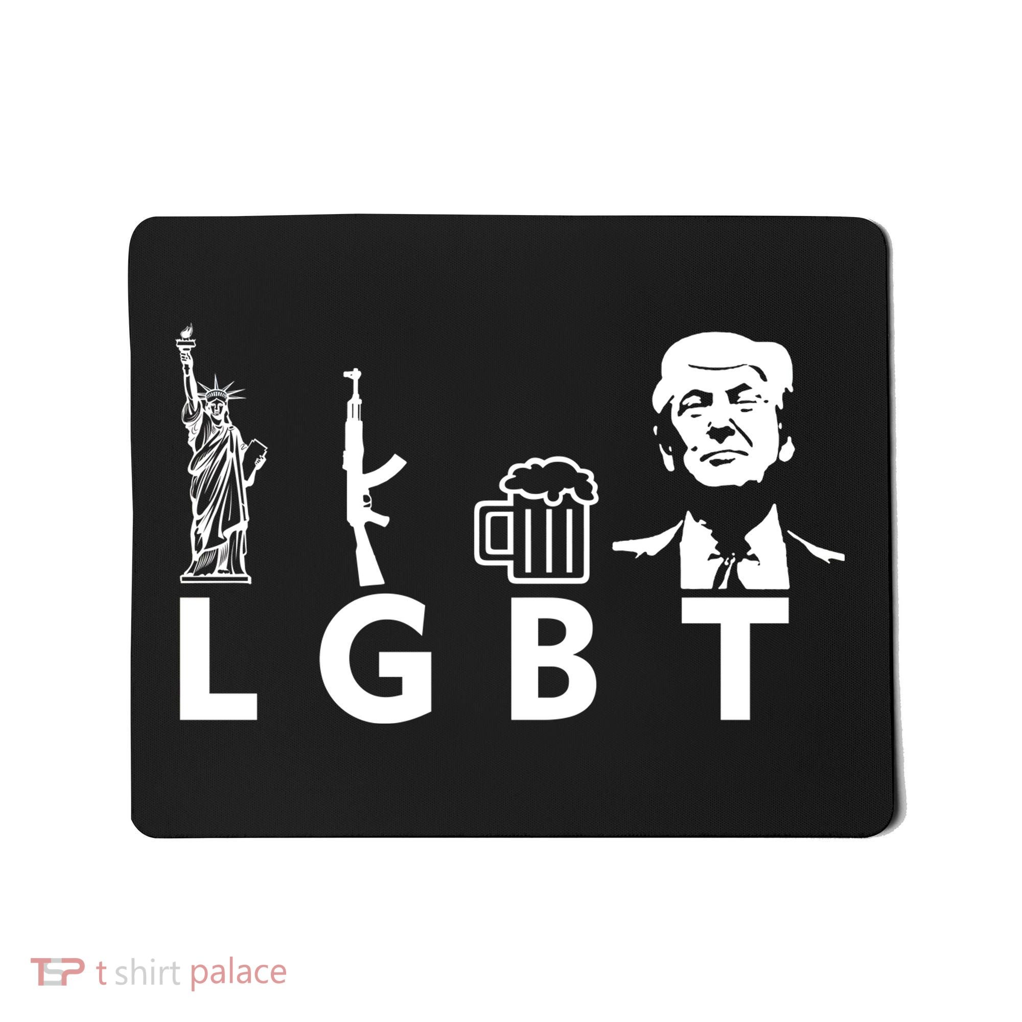 Donald Trump LGBT Liberty Guns Beer Trump Mousepad
