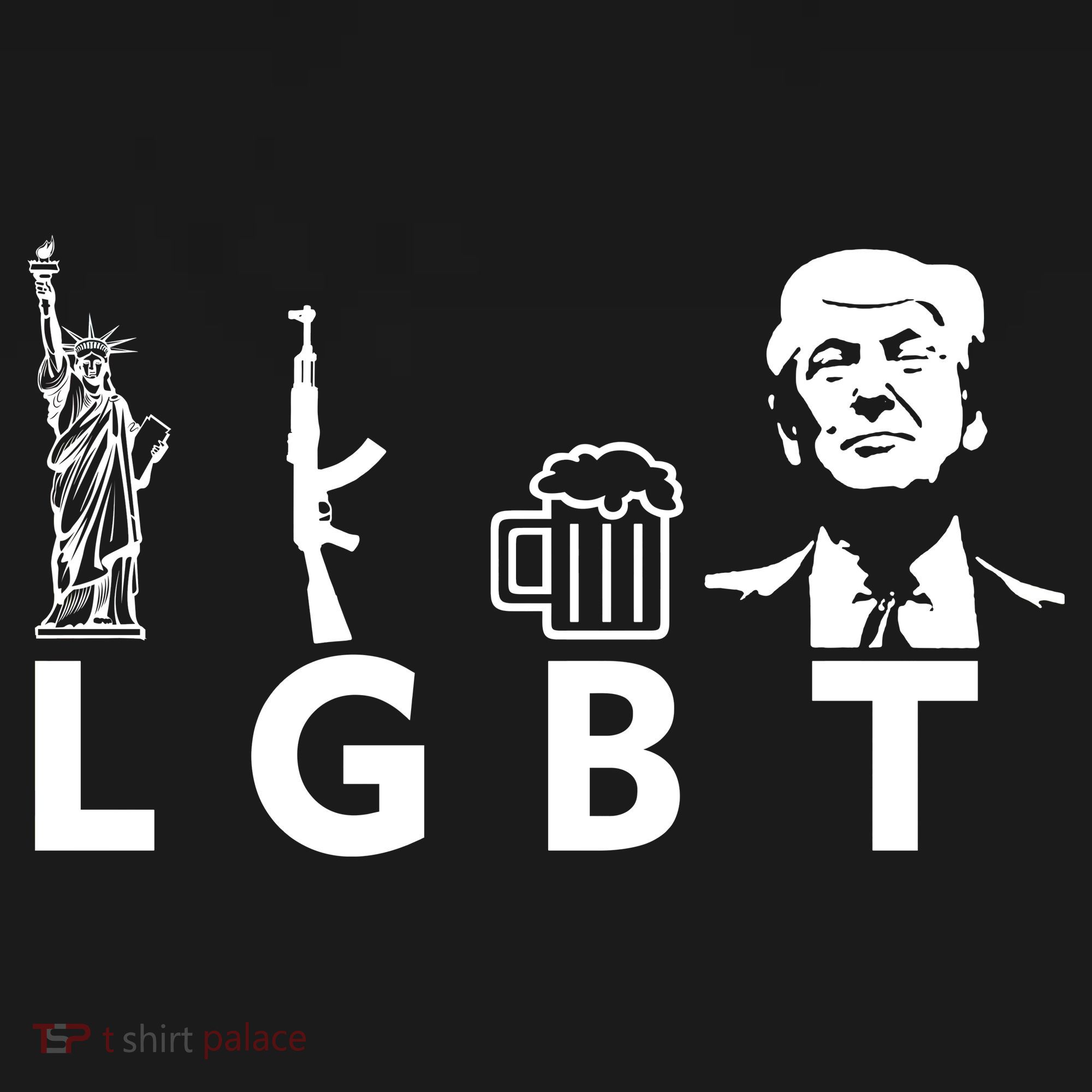 Donald Trump LGBT Liberty Guns Beer Trump Women's Tank Top