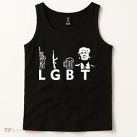 Donald Trump LGBT Liberty Guns Beer Trump Tank Top thumb 2