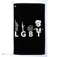 Donald Trump LGBT Liberty Guns Beer Trump Golf Towel thumb 0