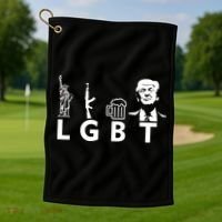 Donald Trump LGBT Liberty Guns Beer Trump Golf Towel thumb 1