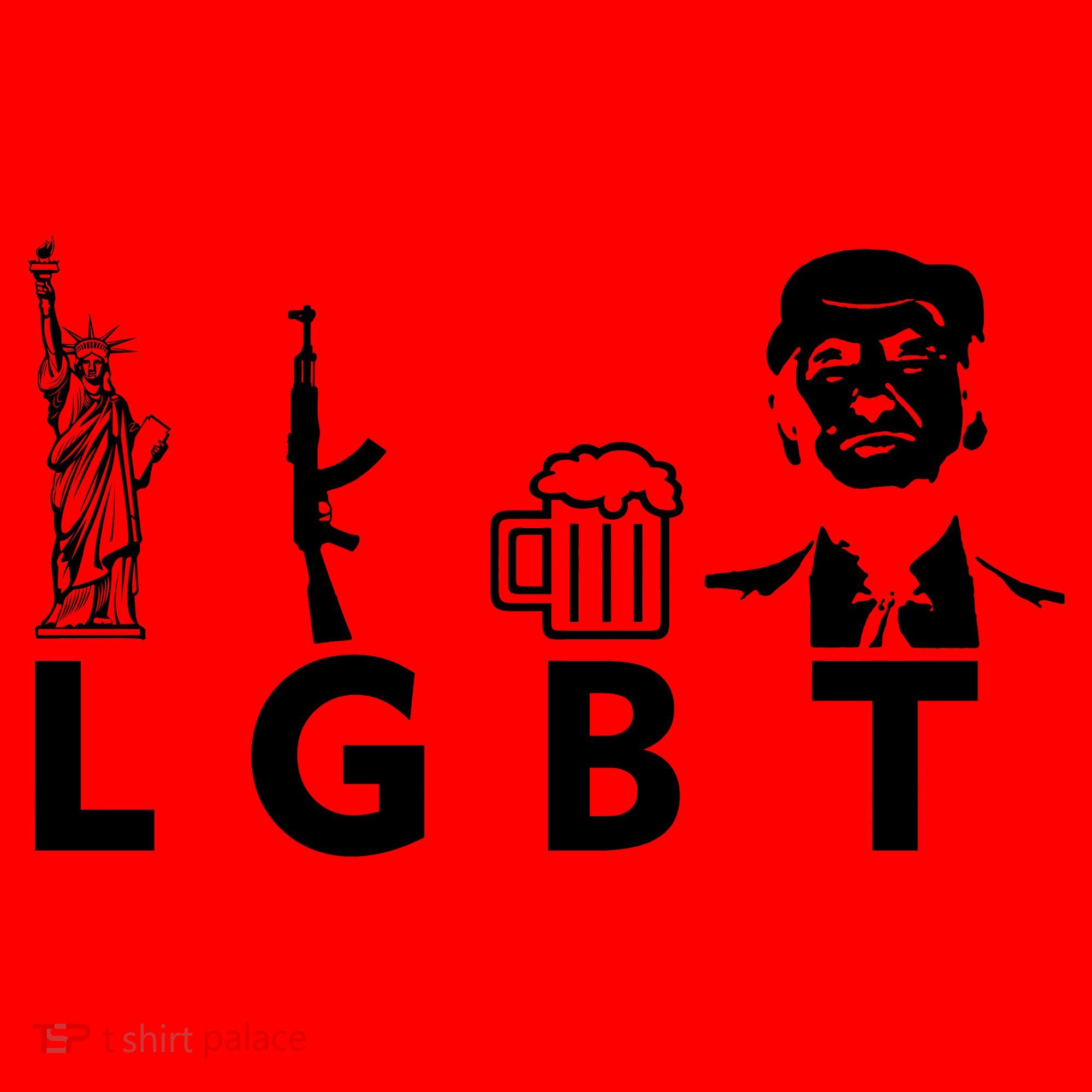 Donald Trump LGBT Liberty Guns Beer Trump Santa Hat