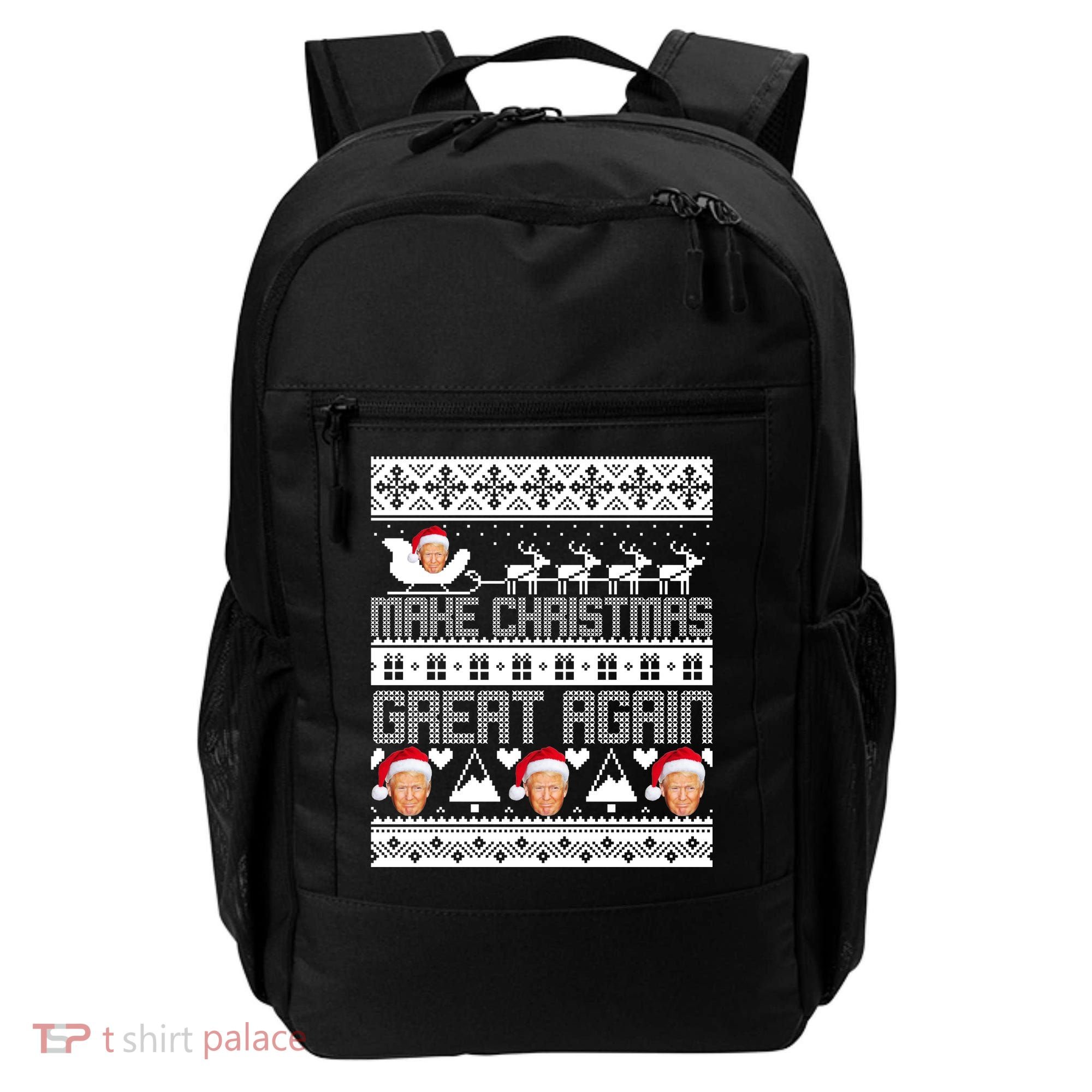 Donald Trump Make Christmas Great Again Ugly Christmas Backpack