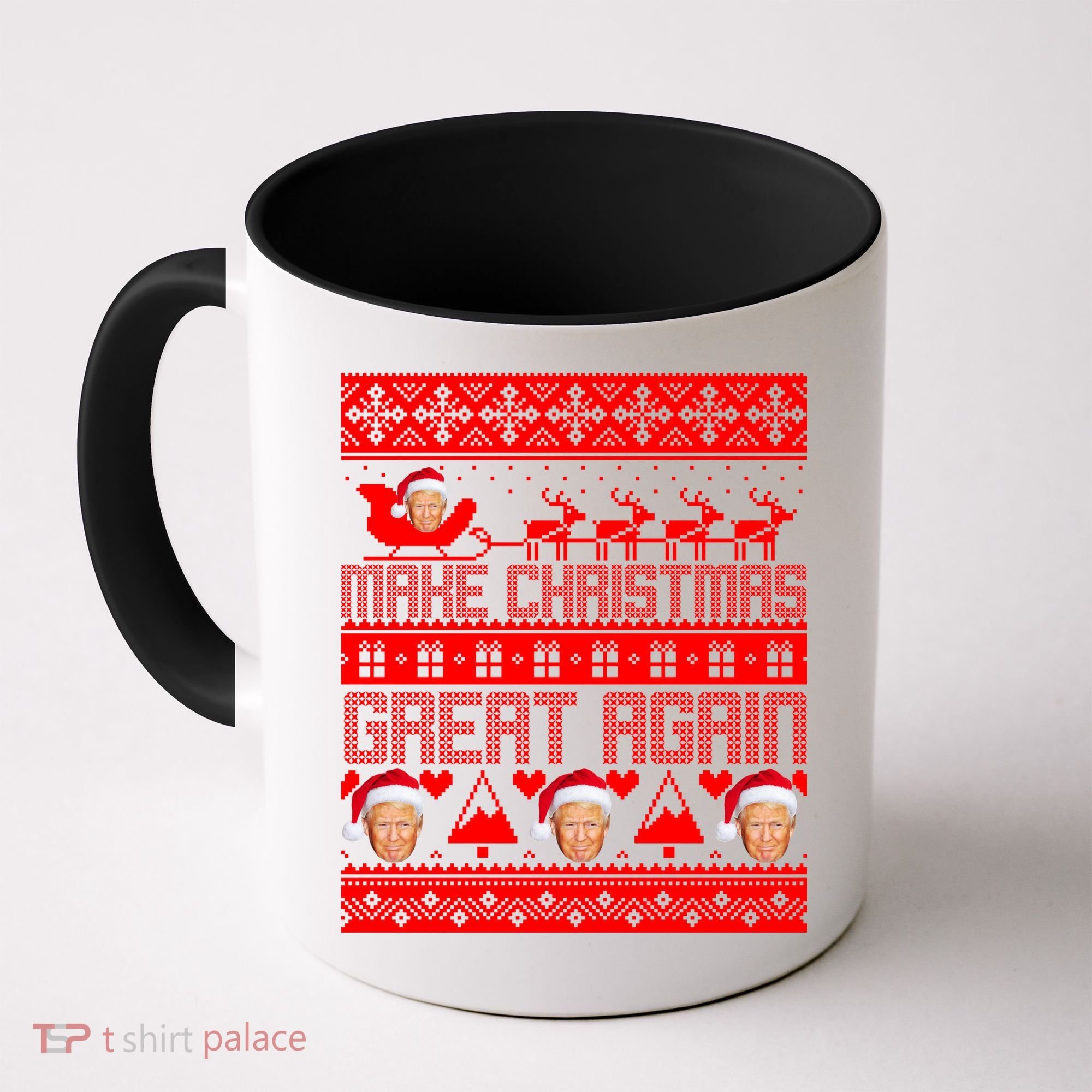 Donald Trump Make Christmas Great Again Ugly Christmas Coffee Mug