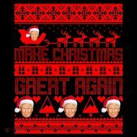 Donald Trump Make Christmas Great Again Ugly Christmas Coffee Mug thumb 5