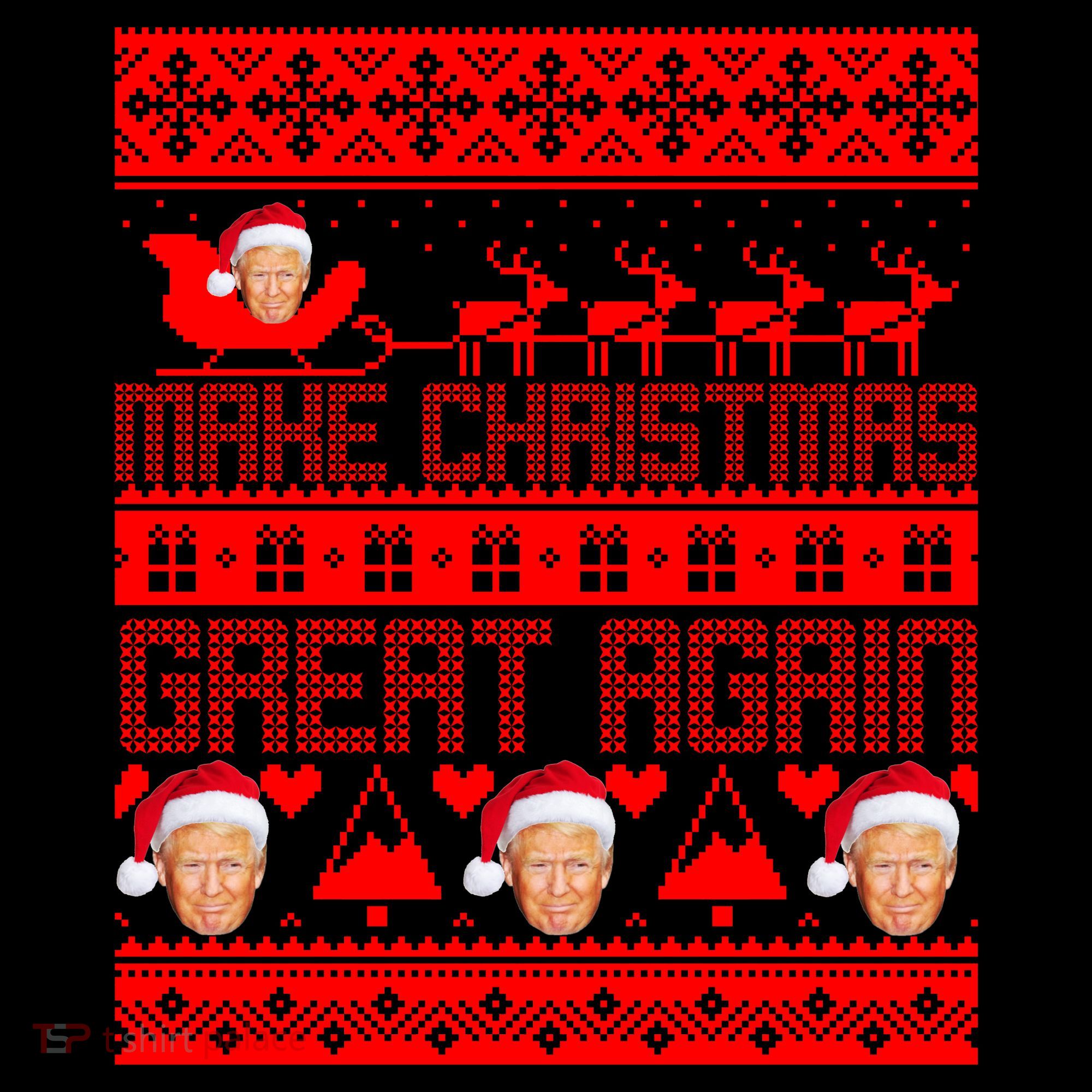 Donald Trump Make Christmas Great Again Ugly Christmas Coffee Mug