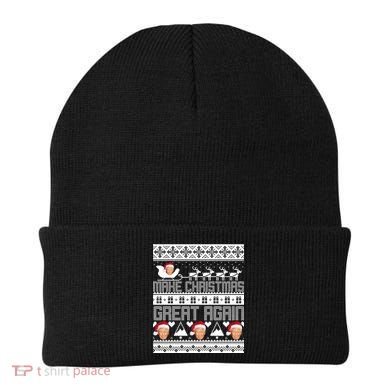 Donald Trump Make Christmas Great Again Ugly Christmas Beanie