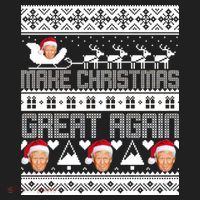 Donald Trump Make Christmas Great Again Ugly Christmas Golf Towel thumb 3