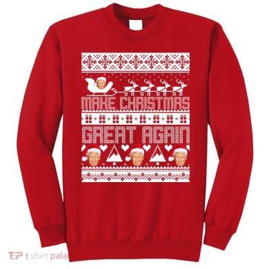 Donald Trump Make Christmas Great Again Ugly Christmas Sweatshirt