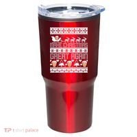 Donald Trump Make Christmas Great Again Ugly Christmas Tumbler thumb 0
