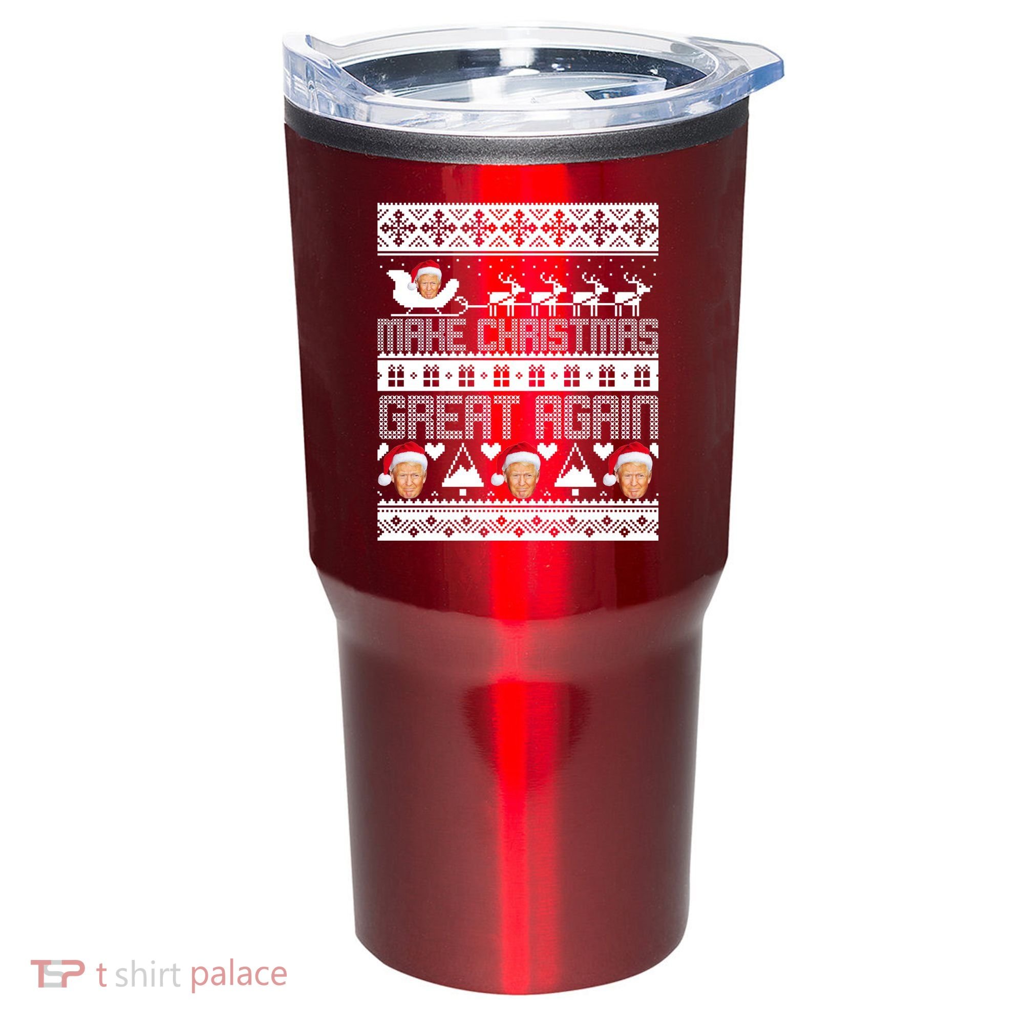 Donald Trump Make Christmas Great Again Ugly Christmas Tumbler