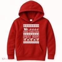 Donald Trump Make Christmas Great Again Ugly Christmas Kids Hoodie thumb 0