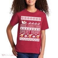 Donald Trump Make Christmas Great Again Ugly Christmas Kids T-Shirt thumb 2