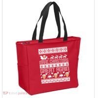 Donald Trump Make Christmas Great Again Ugly Christmas Tote Bag thumb 2