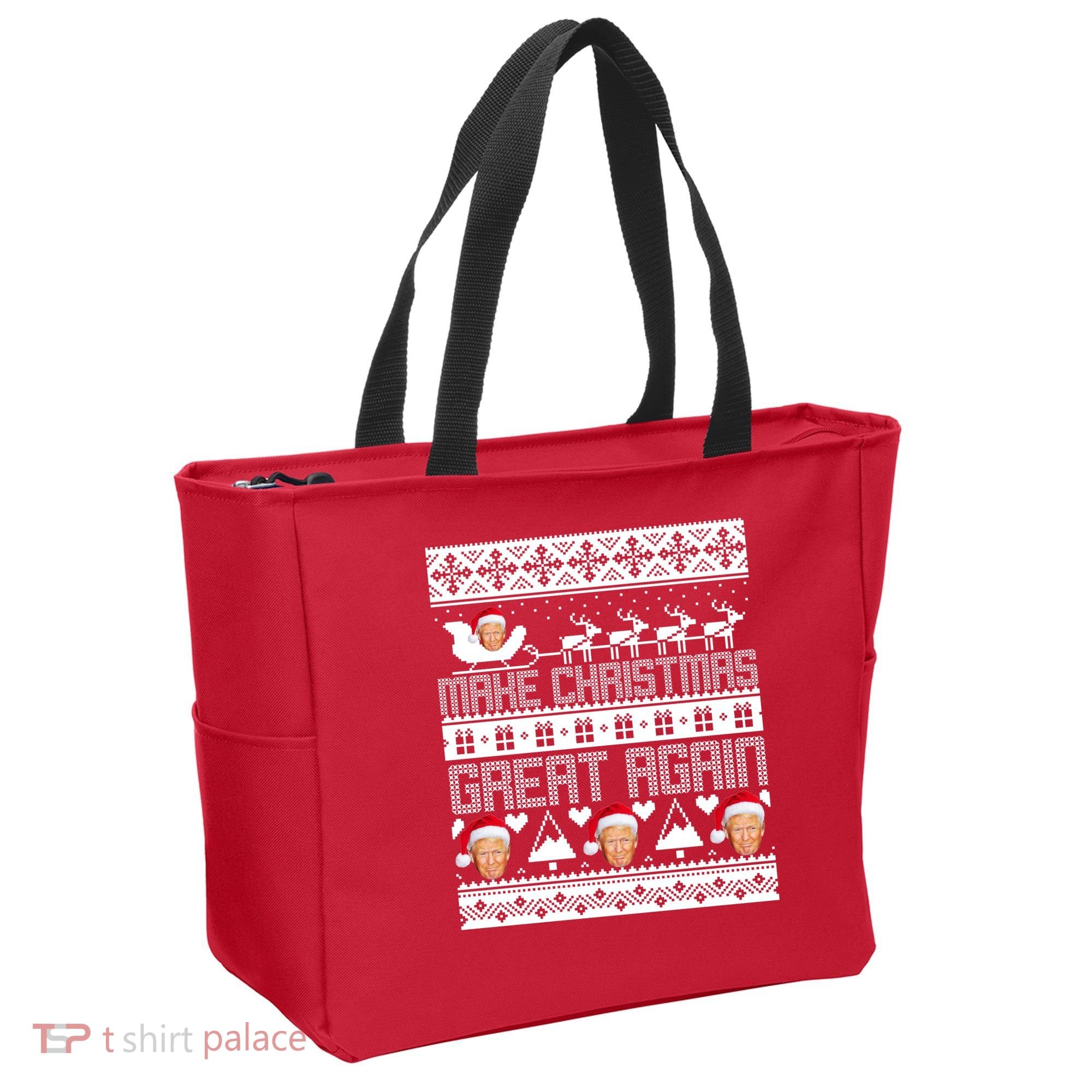 Donald Trump Make Christmas Great Again Ugly Christmas Tote Bag