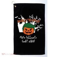 Donald Trump Make Halloween Great Again Golf Towel thumb 0