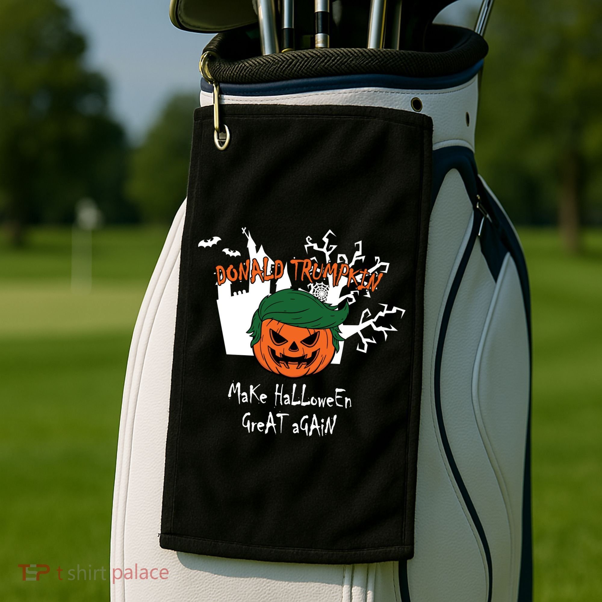 Donald Trump Make Halloween Great Again Golf Towel