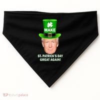 Donald Trump Make St. Patrick's Day Great Again USA-Made Doggie Bandana thumb 0