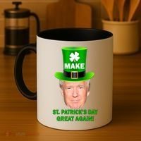 Donald Trump Make St. Patrick's Day Great Again Coffee Mug thumb 4