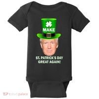 Donald Trump Make St. Patrick's Day Great Again Baby Bodysuit thumb 0
