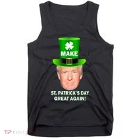 Donald Trump Make St. Patrick's Day Great Again Tank Top thumb 0