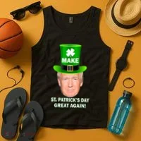 Donald Trump Make St. Patrick's Day Great Again Tank Top thumb 4