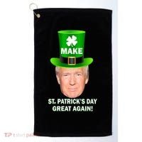 Donald Trump Make St. Patrick's Day Great Again Golf Towel thumb 0